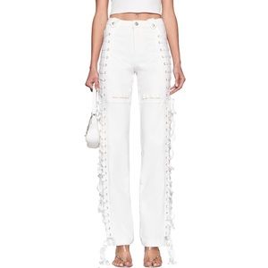 I.Am.Gia Holly Pant lace up white